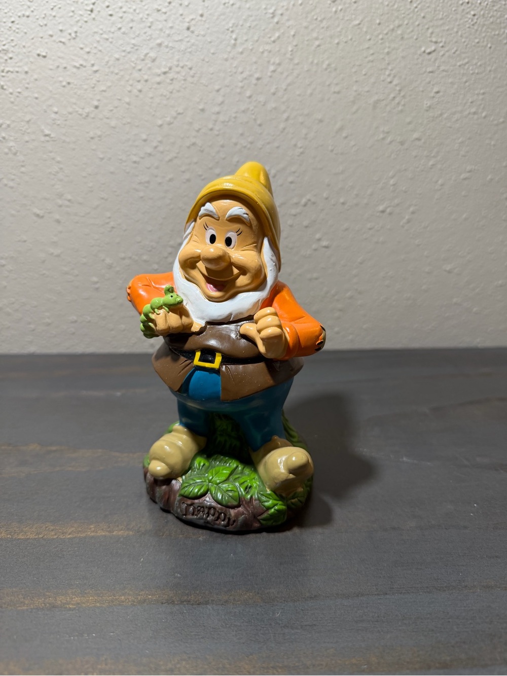 Disney Happy Garden Statue Gnome NWT
